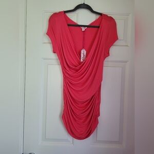 Candies Asymetric Shirred Top